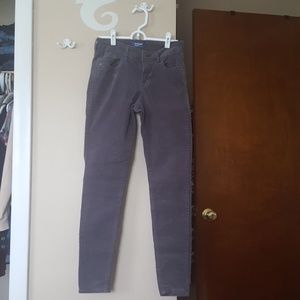 Gray corduroy jeans